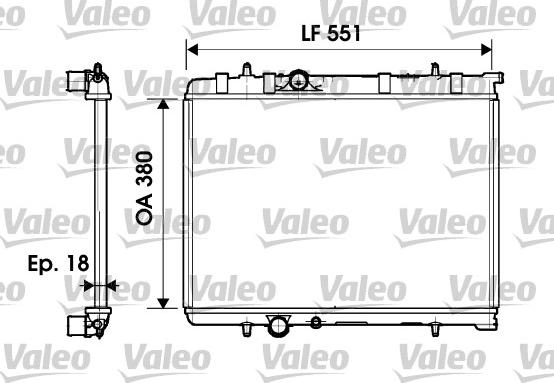 Valeo 734346 - Радиатор, охлаждение двигателя autospares.lv