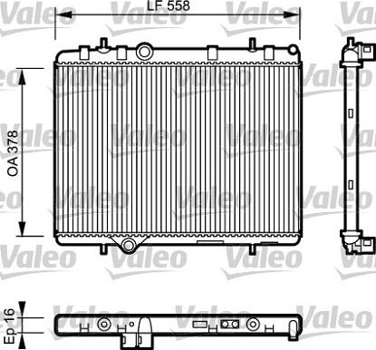 Valeo 734366 - Радиатор, охлаждение двигателя autospares.lv