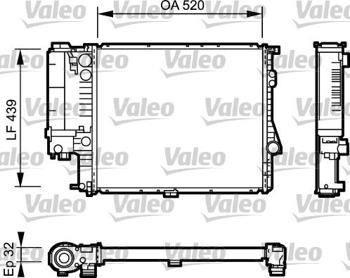 Valeo 734301 - Радиатор, охлаждение двигателя autospares.lv