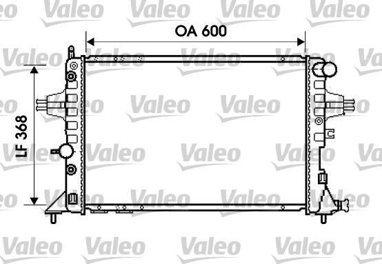 Valeo 734388 - Радиатор, охлаждение двигателя autospares.lv