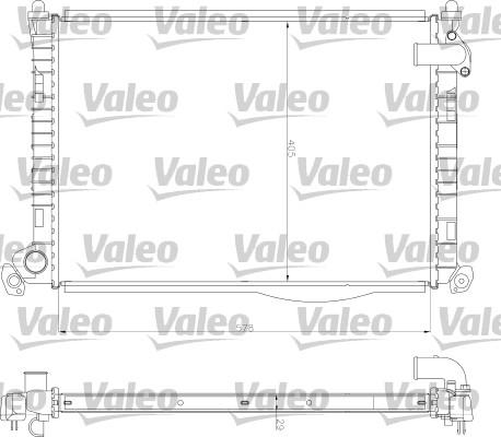 Valeo 734327 - Радиатор, охлаждение двигателя autospares.lv