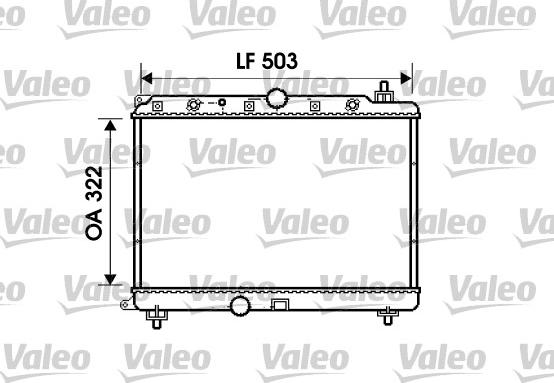 Valeo 734290 - Радиатор, охлаждение двигателя autospares.lv