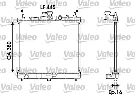 Valeo 734246 - Радиатор, охлаждение двигателя autospares.lv