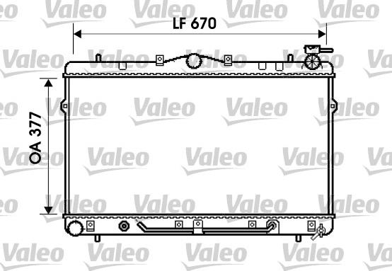 Valeo 734258 - Радиатор, охлаждение двигателя autospares.lv