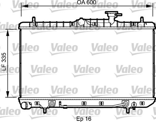 Valeo 734253 - Радиатор, охлаждение двигателя autospares.lv