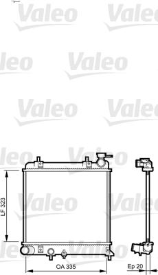 Valeo 734266 - Радиатор, охлаждение двигателя autospares.lv