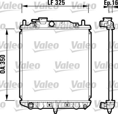 Valeo 734209 - Радиатор, охлаждение двигателя autospares.lv