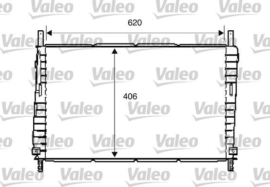 Valeo 734286 - Радиатор, охлаждение двигателя autospares.lv