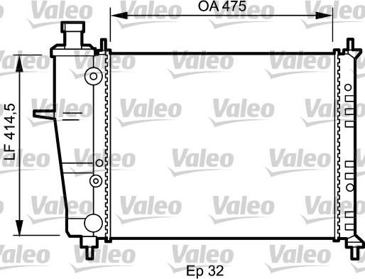 Valeo 734239 - Радиатор, охлаждение двигателя autospares.lv