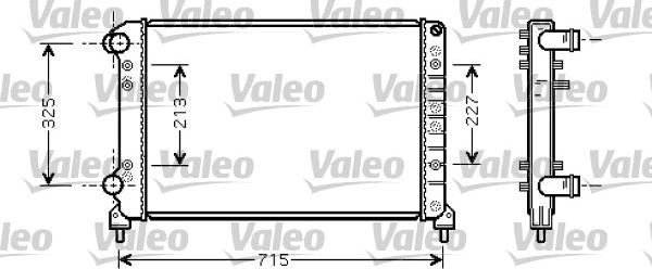 Valeo 734226 - Радиатор, охлаждение двигателя autospares.lv