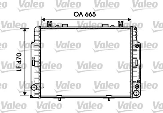 Valeo 734794 - Радиатор, охлаждение двигателя autospares.lv