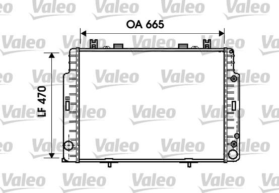 Valeo 734795 - Радиатор, охлаждение двигателя autospares.lv