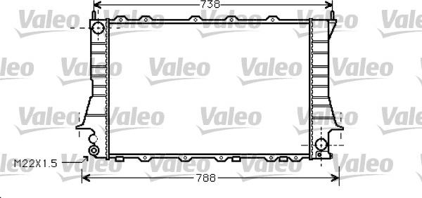 Valeo 734751 - Радиатор, охлаждение двигателя autospares.lv
