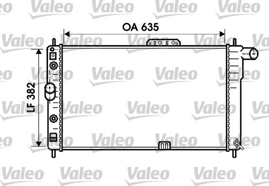 Valeo 734761 - Радиатор, охлаждение двигателя autospares.lv