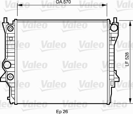 Valeo 734704 - Радиатор, охлаждение двигателя autospares.lv