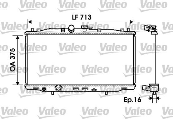 Valeo 734703 - Радиатор, охлаждение двигателя autospares.lv