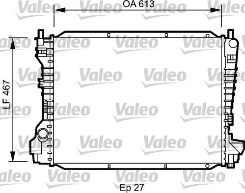 Valeo 734786 - Радиатор, охлаждение двигателя autospares.lv