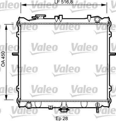 Valeo 734788 - Радиатор, охлаждение двигателя autospares.lv