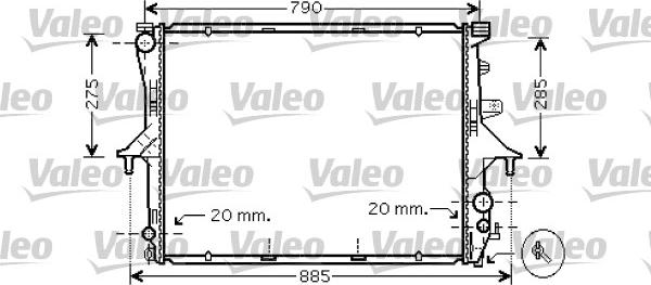 Valeo 734739 - Радиатор, охлаждение двигателя autospares.lv