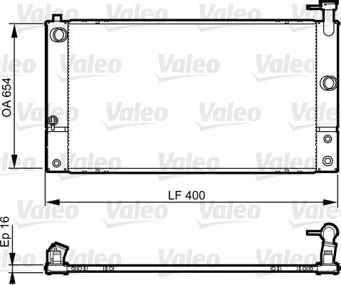 Valeo 735449 - Радиатор, охлаждение двигателя autospares.lv