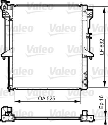 Valeo 735441 - Радиатор, охлаждение двигателя autospares.lv