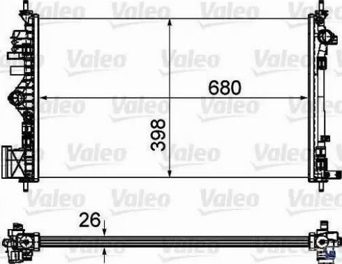 Valeo 735488 - Радиатор, охлаждение двигателя autospares.lv