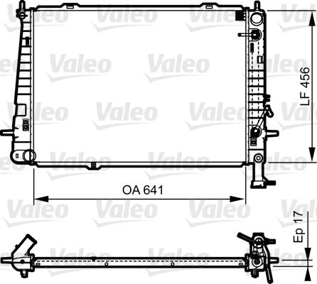 Valeo 735563 - Радиатор, охлаждение двигателя autospares.lv