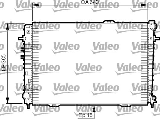 Valeo 735500 - Радиатор, охлаждение двигателя autospares.lv