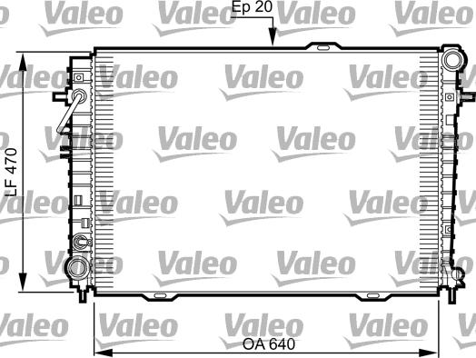 Valeo 735507 - Радиатор, охлаждение двигателя autospares.lv