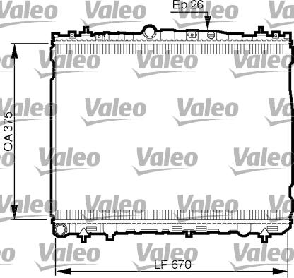 Valeo 735514 - Радиатор, охлаждение двигателя autospares.lv