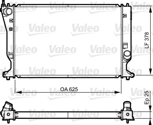 Valeo 735574 - Радиатор, охлаждение двигателя autospares.lv