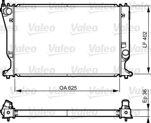 Valeo 735573 - Радиатор, охлаждение двигателя autospares.lv