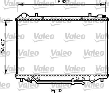 Valeo 735095 - Радиатор, охлаждение двигателя autospares.lv