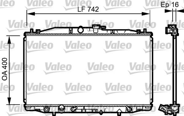 Valeo 735049 - Радиатор, охлаждение двигателя autospares.lv