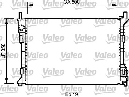 Valeo 735045 - Радиатор, охлаждение двигателя autospares.lv