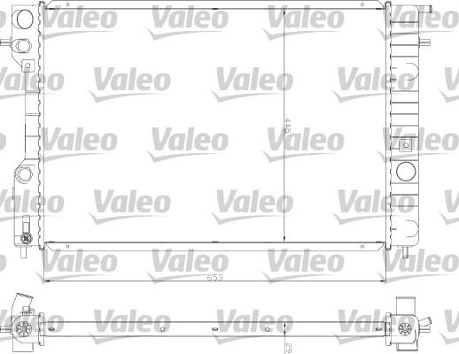 Valeo 735065 - Радиатор, охлаждение двигателя autospares.lv