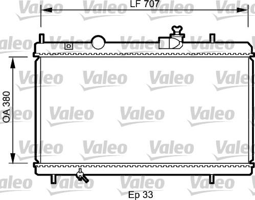 Valeo 735068 - Радиатор, охлаждение двигателя autospares.lv