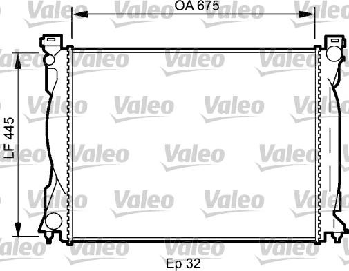 Valeo 735031 - Радиатор, охлаждение двигателя autospares.lv