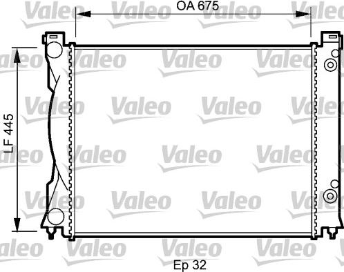 Valeo 735026 - Радиатор, охлаждение двигателя autospares.lv