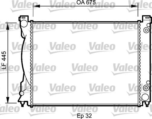 Valeo 735028 - Радиатор, охлаждение двигателя autospares.lv