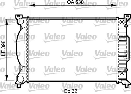 Valeo 735023 - Радиатор, охлаждение двигателя autospares.lv