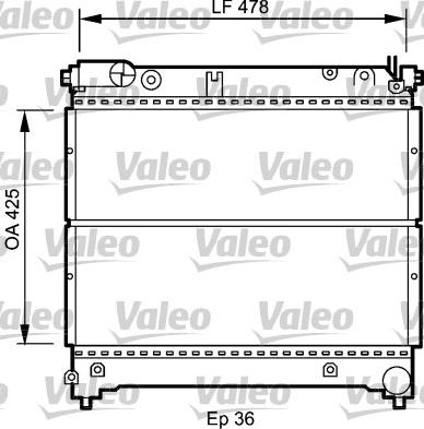 Valeo 735073 - Радиатор, охлаждение двигателя autospares.lv