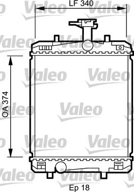 Valeo 735072 - Радиатор, охлаждение двигателя autospares.lv