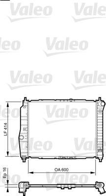 Valeo 735158 - Радиатор, охлаждение двигателя autospares.lv