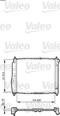 Valeo 735157 - Радиатор, охлаждение двигателя autospares.lv