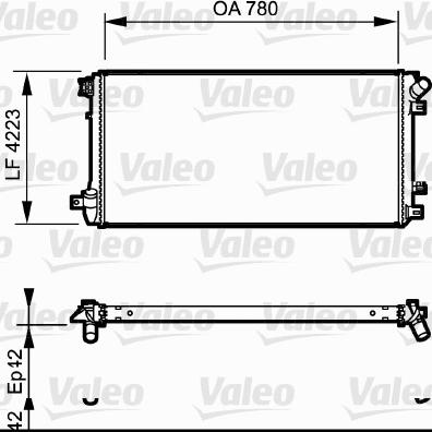 Valeo 735112 - Радиатор, охлаждение двигателя autospares.lv