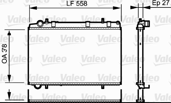 Valeo 735136 - Радиатор, охлаждение двигателя autospares.lv