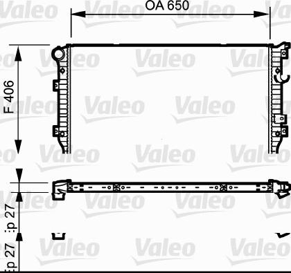 Valeo 735133 - Радиатор, охлаждение двигателя autospares.lv