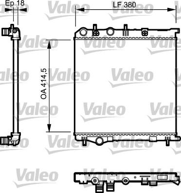 Valeo 735125 - Радиатор, охлаждение двигателя autospares.lv