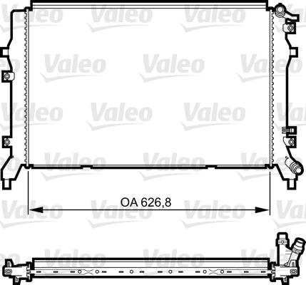 Valeo 735375 - Радиатор, охлаждение двигателя autospares.lv